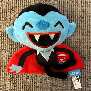 Bark BarkBox Count Droolcula plush dog toy Halloween collection squeaky crinkle